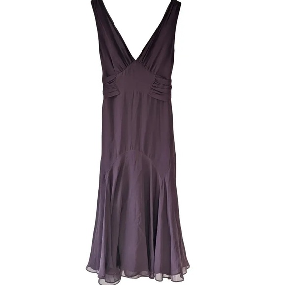 Ted Baker 100% Silk Midi Dress Wedding Formal Party Jewel Tone Romantic Elegance - Picture 1 of 8